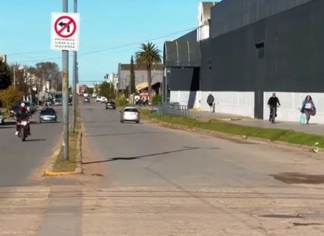 Necochea: Prohíben giros a la izquierda