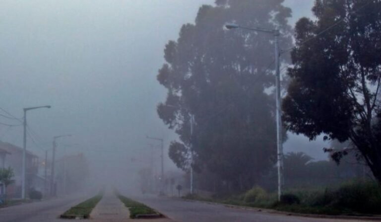 Necochea con niebla y baja visibilidad