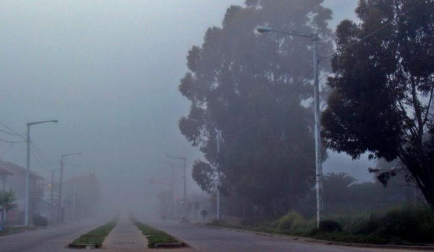 Necochea con niebla y baja visibilidad