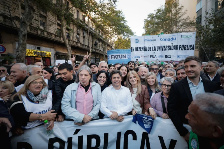 Kicillof se suma a la Marcha Federal Universitaria