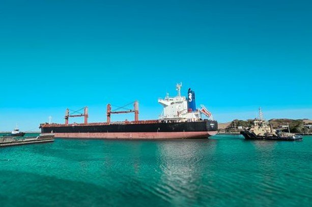 Puerto Quequén operó siete buques en una semana: exportó granos e importó fertilizantes para la siembra