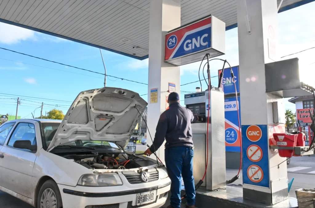 Fuerte aumento del GNC en Necochea: el metro cúbico llegó a $1.049