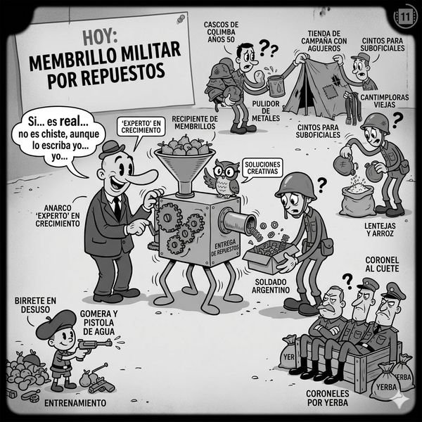 Ejército argentino canjea membrillos por repuestos