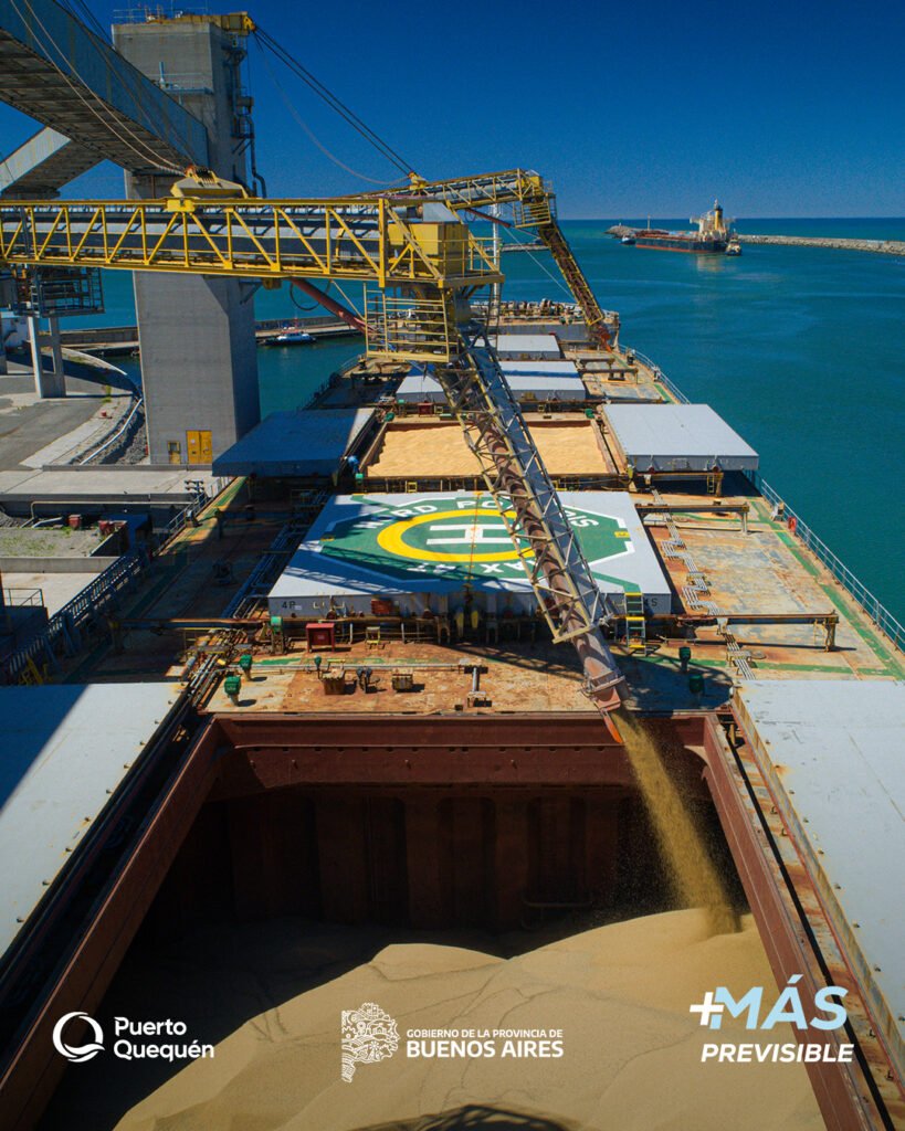 Puerto Quequén: China, principal destino