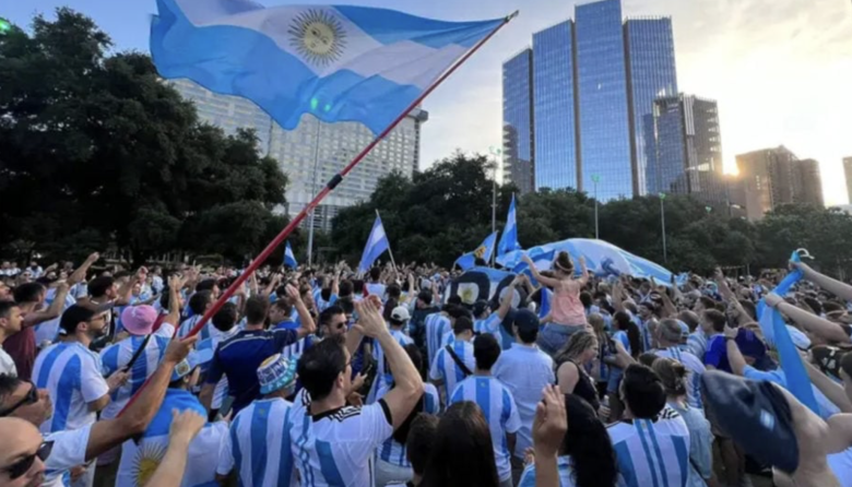 La previa mundialista en Kansas City: miles de argentinos se unen para apoyar a la Selección