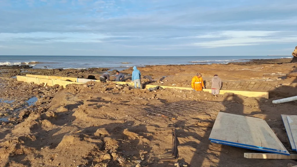 Reparación del caño de Punta Carballido: una acción conjunta de Puerto Ciudad y la Municipalidad de Necochea