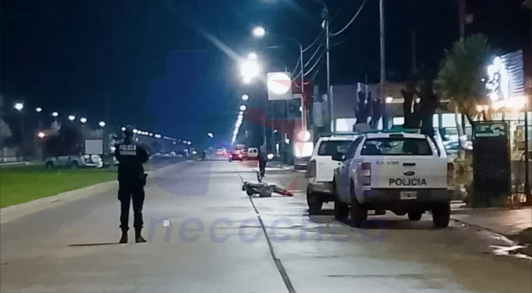 Accidente de motociclista en 59 y 80