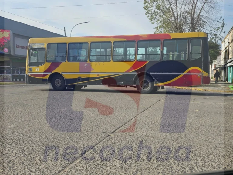 Colectivo parado en 79 y 10: una situación de riesgo en el corazón de Necochea