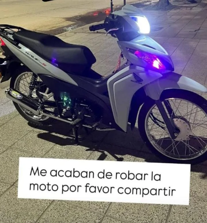 Robo de motocicleta en Necochea