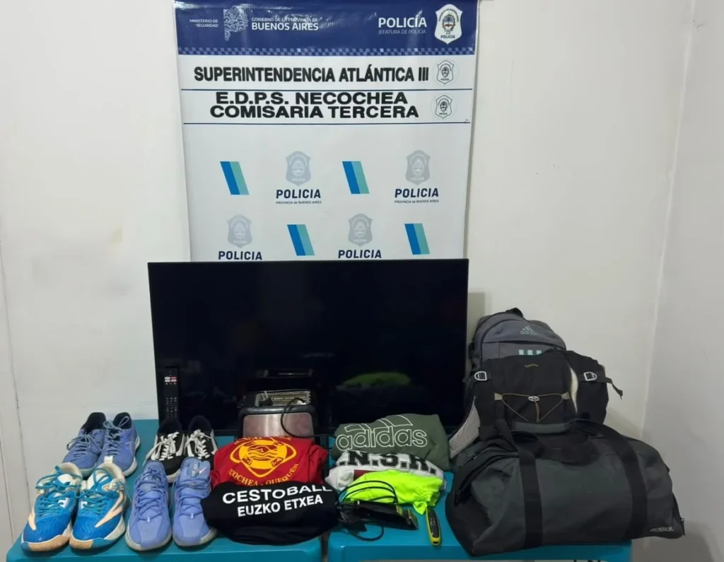 Recuperan objetos robados y detienen a dos hombres