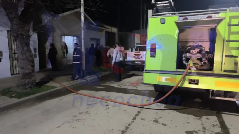 Incendio en Necochea