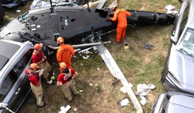 Choque de helicópteros en Río de Janeiro