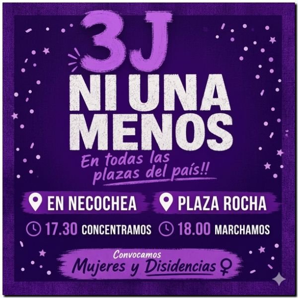 Necochea se suma a la movilización Nacional ‘Ni Una Menos’