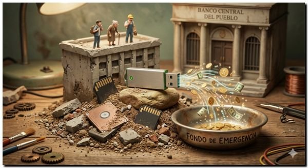 El humor político de Adornito: El pendrive mágico