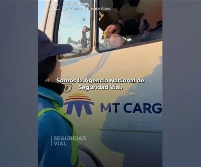 Conductor de camión sancionado