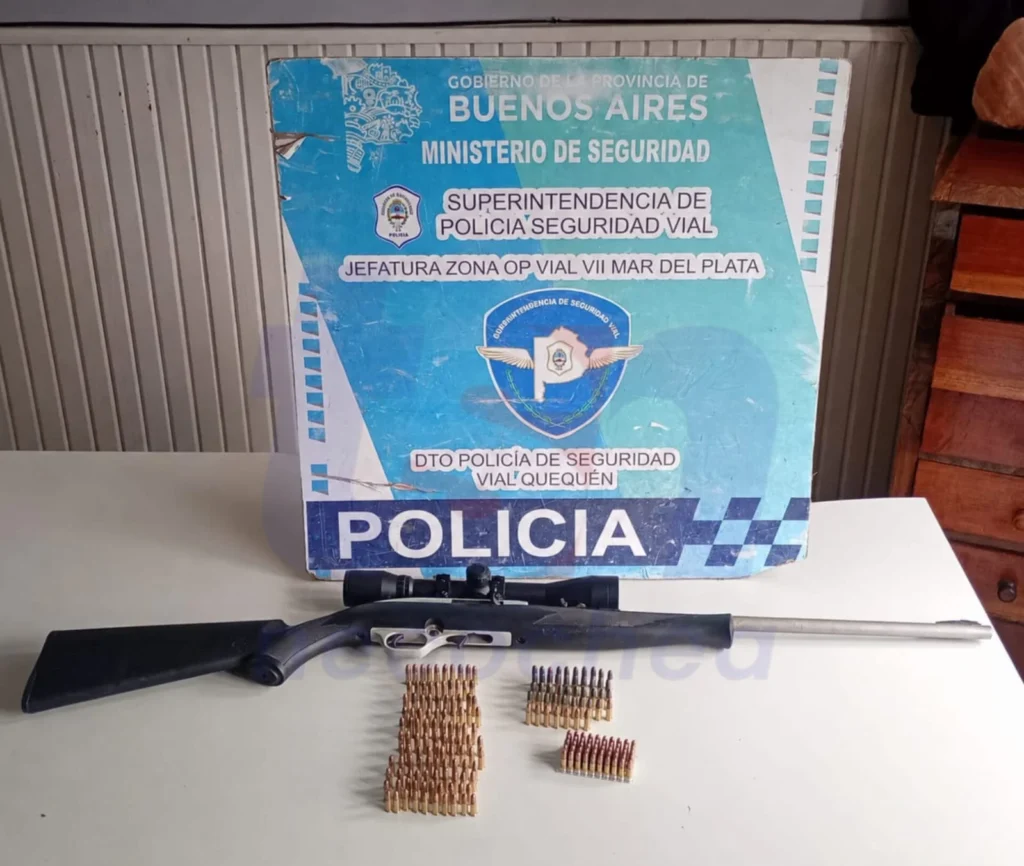Detienen a hombre con rifle en Ruta 228