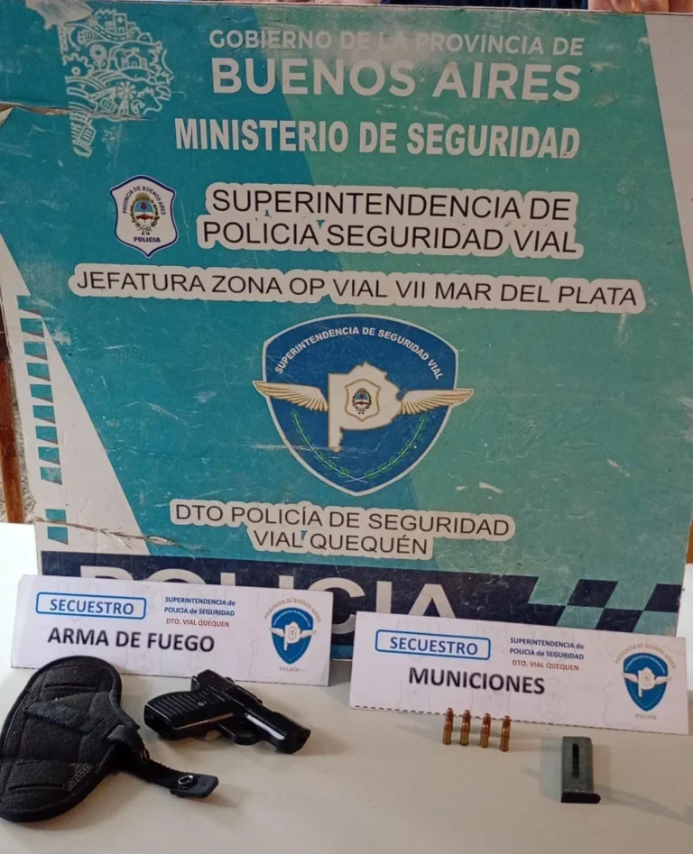 Operativo vial en Quequén