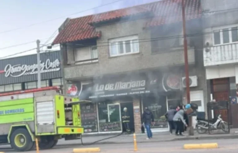 Incendio en rotisería de Necochea