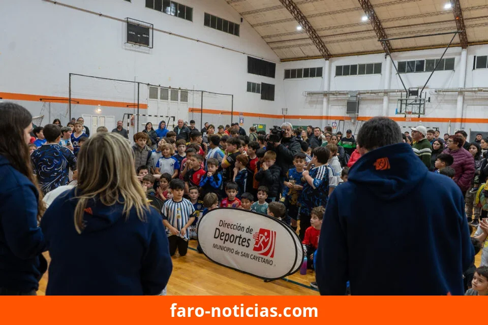 Baby Fútbol reúne a 200 chicos en San Cayetano