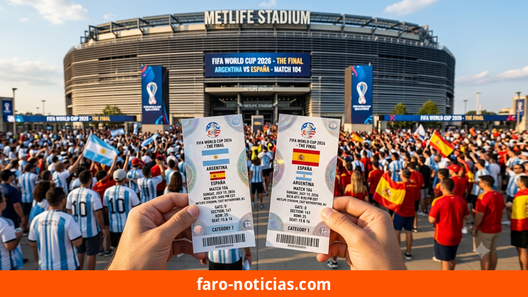 La reventa para la final del Mundial 2026 se dispara en Nueva Jersey