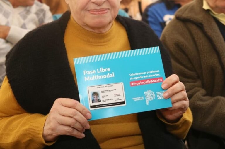 Pases multimodales para discapacidad en Necochea