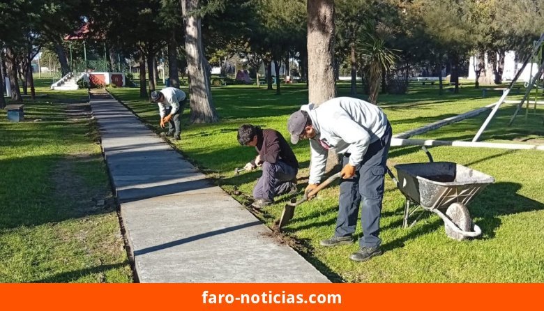 Plaza Libertad de Claraz recibe nuevas veredas y mejora su accesibilidad