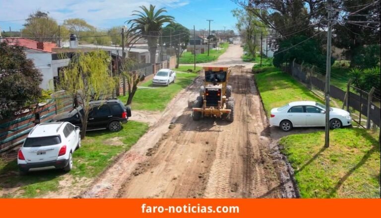 EMSUR refuerza el mantenimiento de calles de tierra en Necochea y Quequén