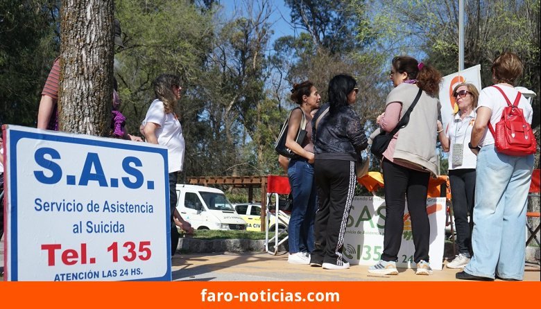 SAS lleva jornada de prevención de suicidio a la comunidad de Necochea en el Parque Miguel Lillo