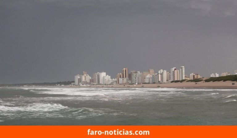 Martes lluvioso en Necochea y Quequén: 100% de probabilidad y ráfagas de 50 km/h
