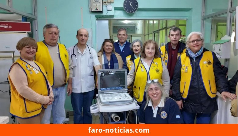 El Club de Leones de Necochea dona ecógrafo de alta tecnología al Hospital Municipal Dr. Emilio Ferreyra