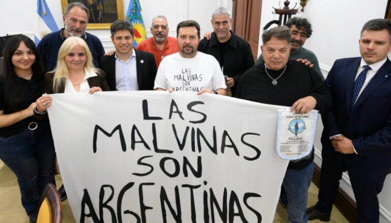 Gobernador Kicillof se reúne con veteranos de Malvinas y refuerza reclamo soberano