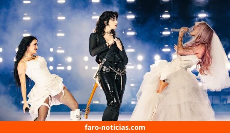 Lali, Tini y Marilina sorprenden al público del River con una puesta teatral y un beso inesperado