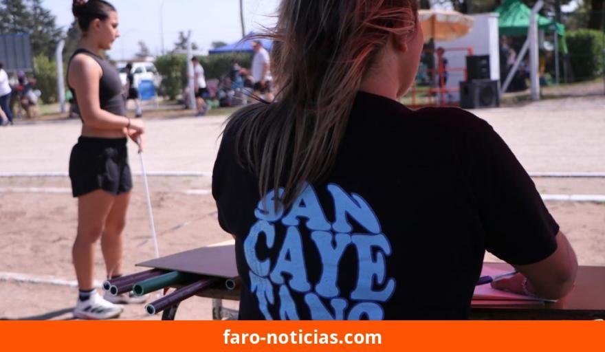 Más de 100 atletas compiten en la jornada regional de Atletismo Mar y Sierras en San Cayetano