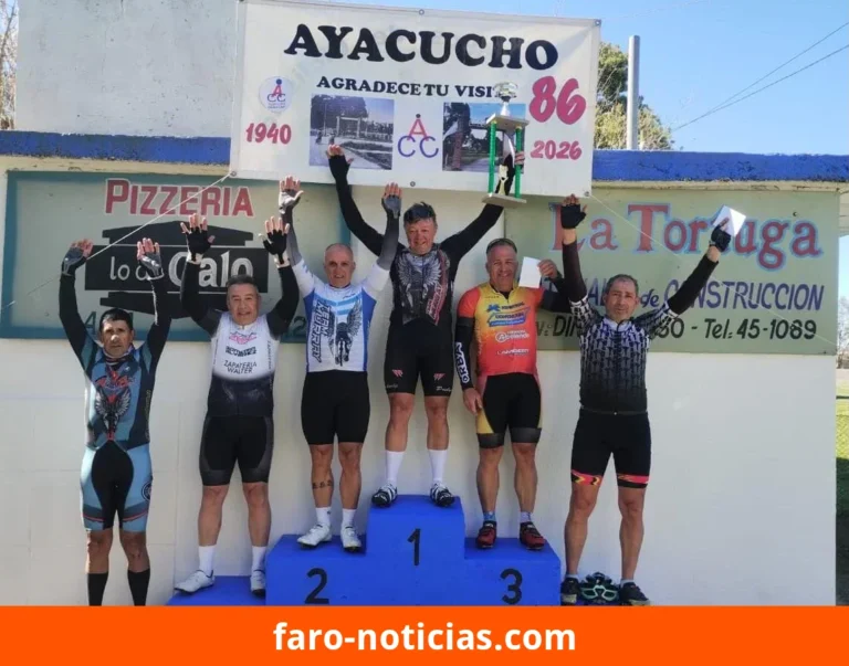 Roberto Bozzolo se ubica entre los cinco mejores del 86° Festival del Ciclismo Ayacuchense
