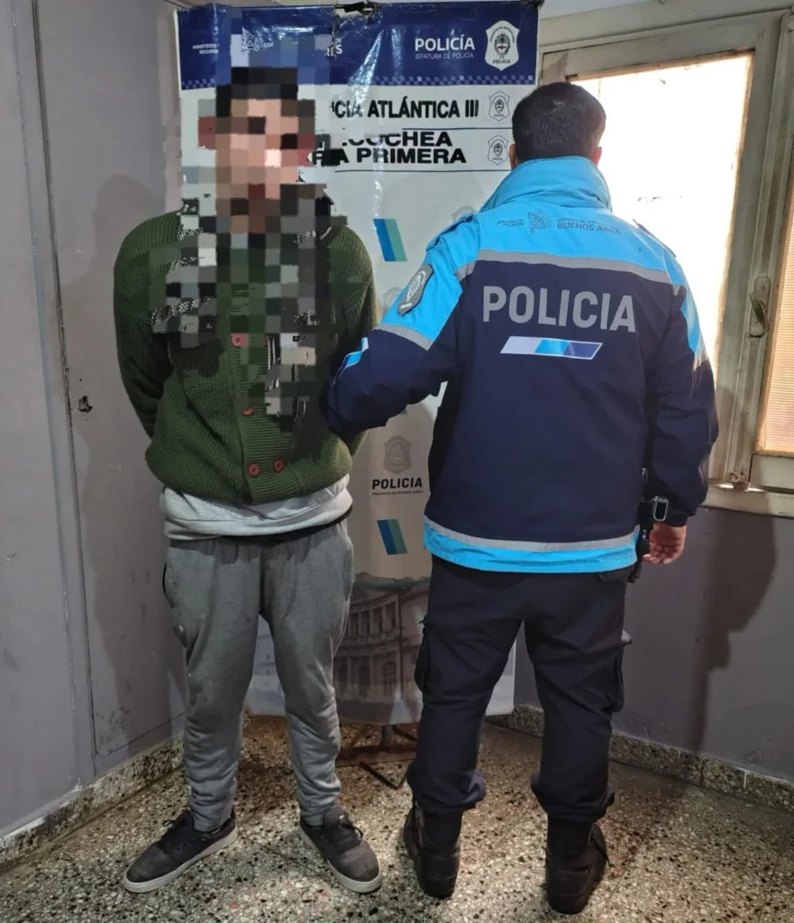 Detención en el centro de Necochea de un individuo buscado por lesiones leves calificadas