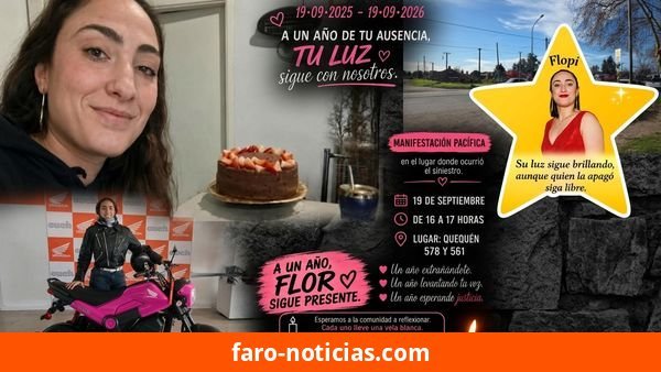 Manifestación en Quequén para exigir justicia por la muerte de Florencia Spada