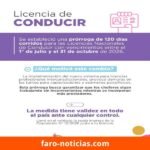Prórroga de 120 días para la vigencia de las Licencias Nacionales de Conducir en la Provincia de Buenos Aires