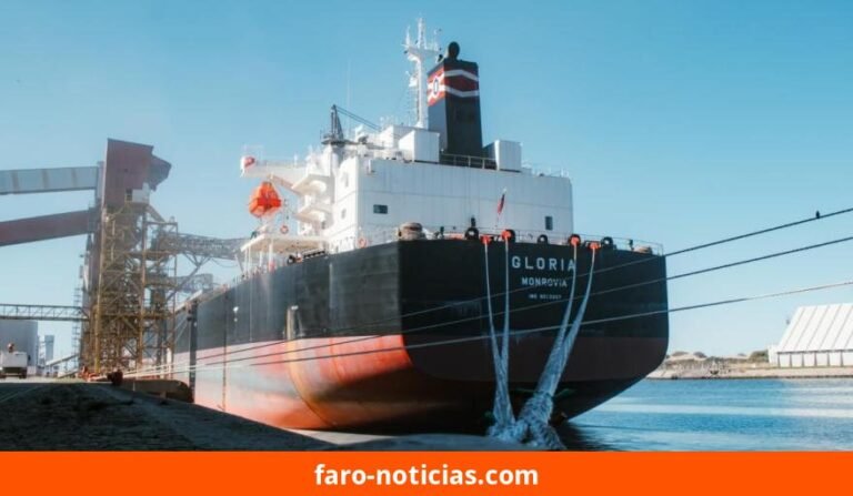 Puerto Quequén exporta 64.300 toneladas de cebada a China con el buque Gloria