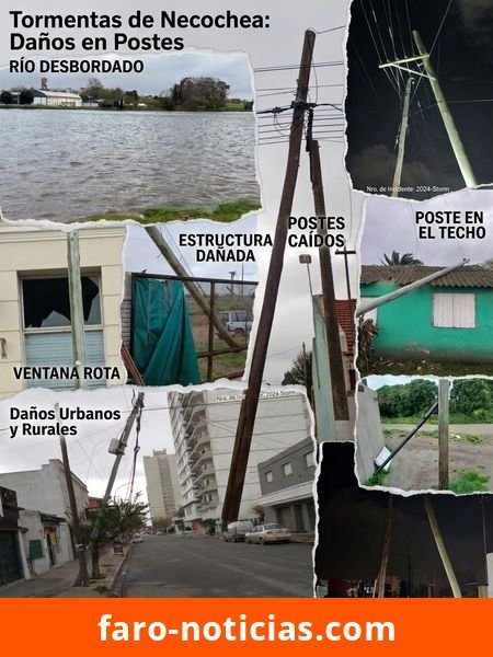Informe oficial de Defensa Civil sobre la tormenta de vientos del 21 de junio en Necochea