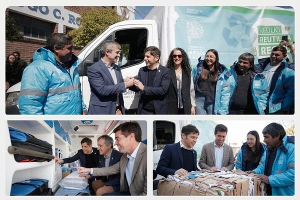 Kicillof y Barrena entregan 380 escrituras, ambulancia y 77 netbooks en Lobería