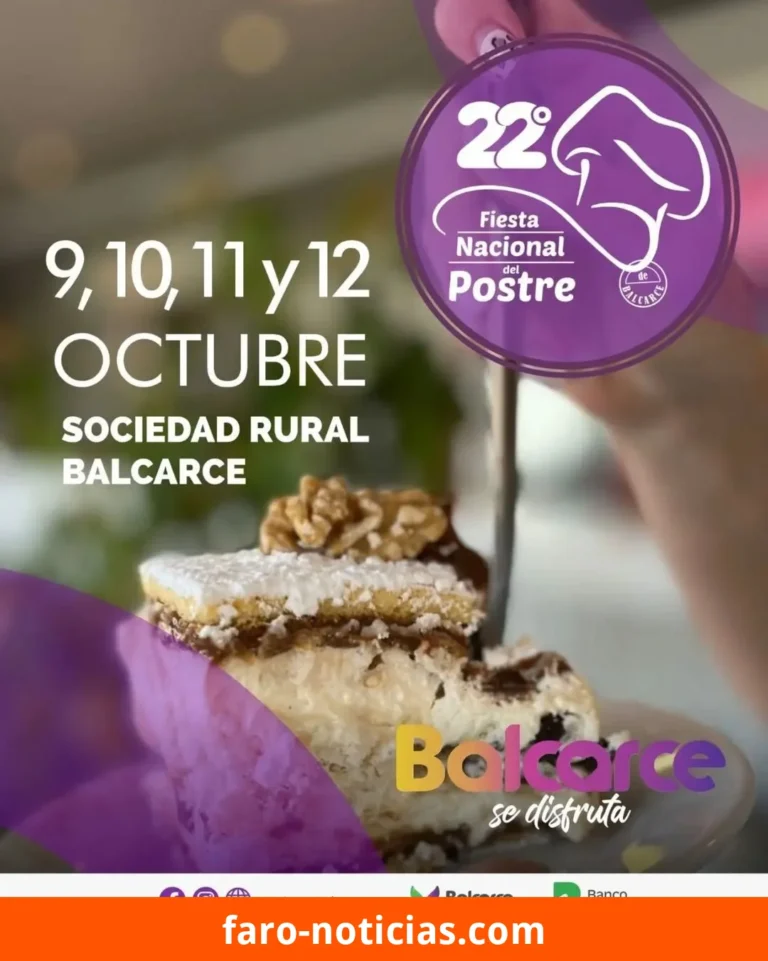 Balcarce celebra la 22ª Fiesta Nacional del Postre con entrada libre y un postre de más de 12 metros