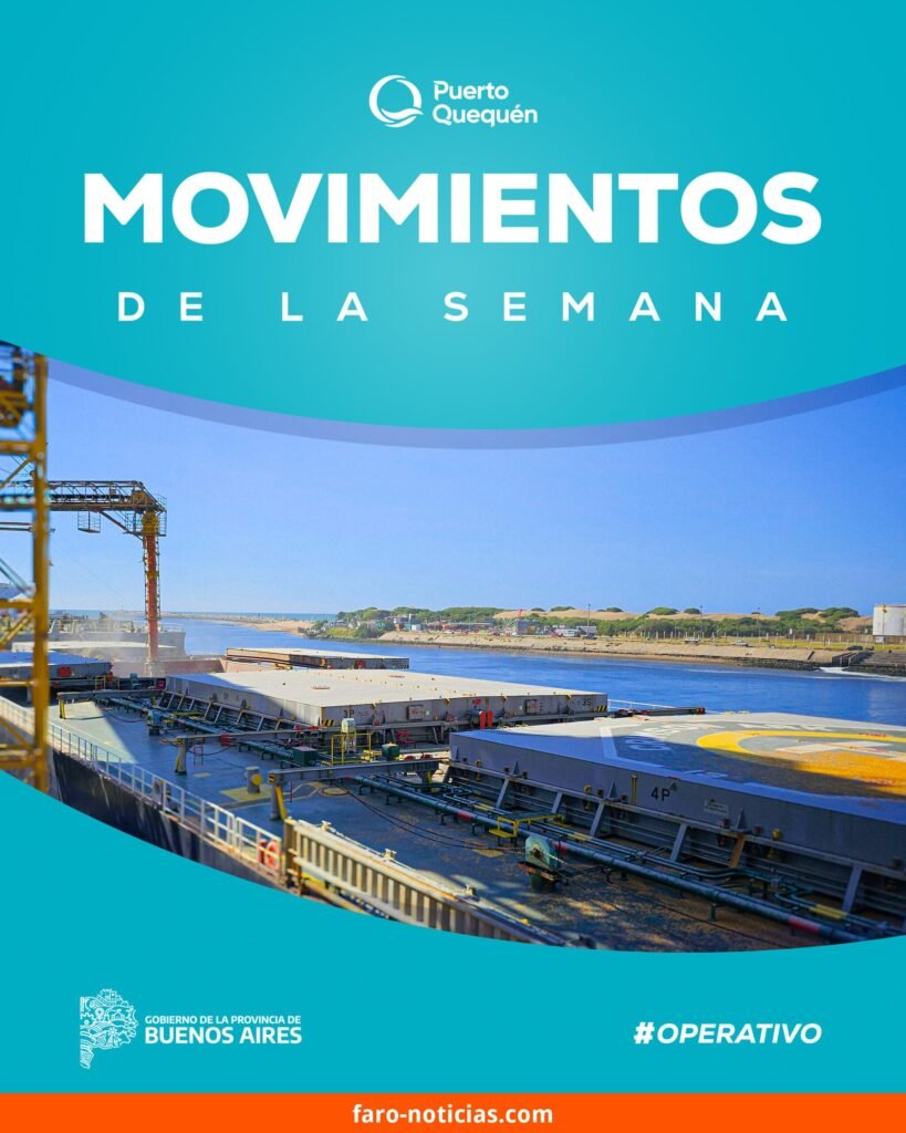 Puerto de Quequén: cinco buques zarparon con destino a Asia y Medio Oriente