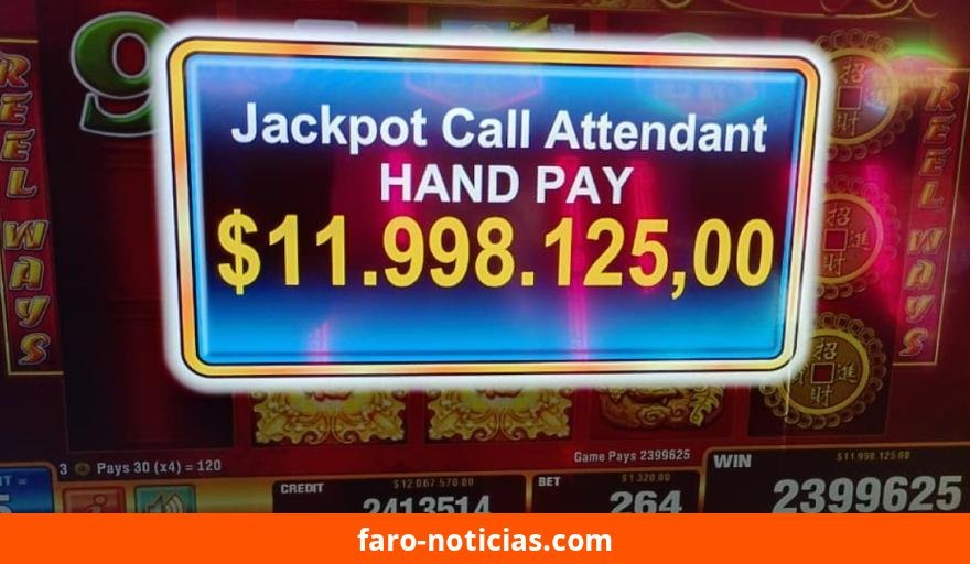 Bingo Golden Palace de Necochea entrega un premio de casi $12 millones en la máquina 88 Fortunes