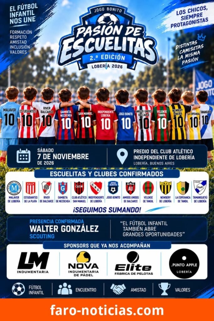 Lobería se prepara para la segunda edición de Jogo Bonito con Estudiantes de La Plata