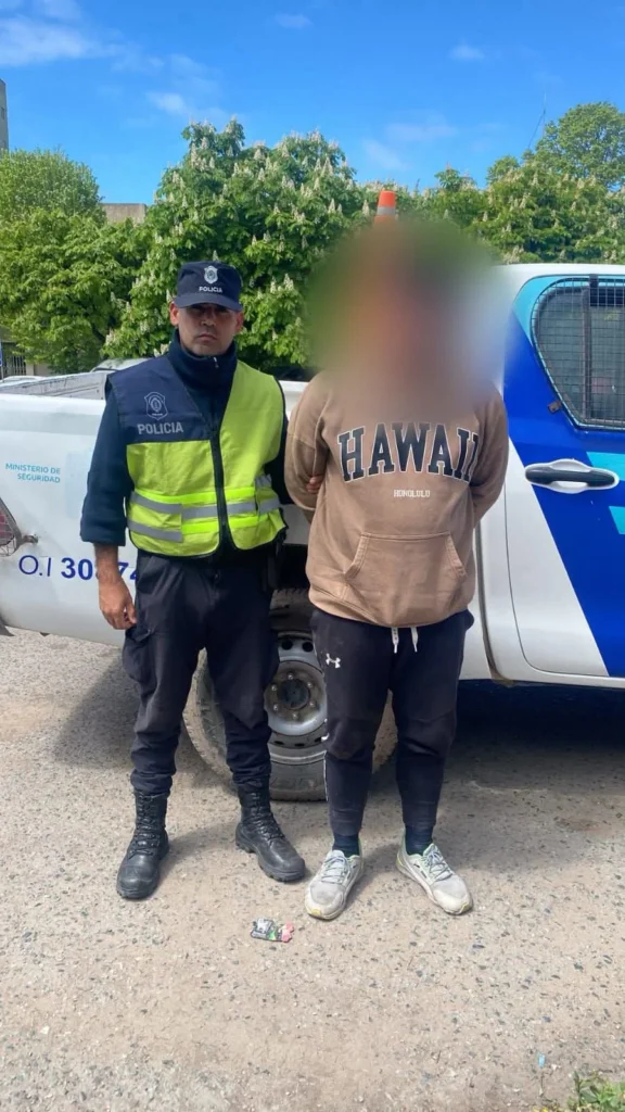 Detención en el centro de Necochea por incumplimiento de medida judicial de restricción