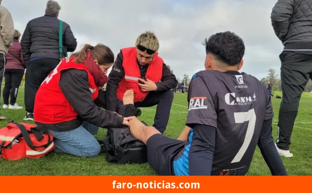 Cruz Roja Necochea brinda primeros auxilios en las XXII Jornadas Deportivas Interdepartamentales