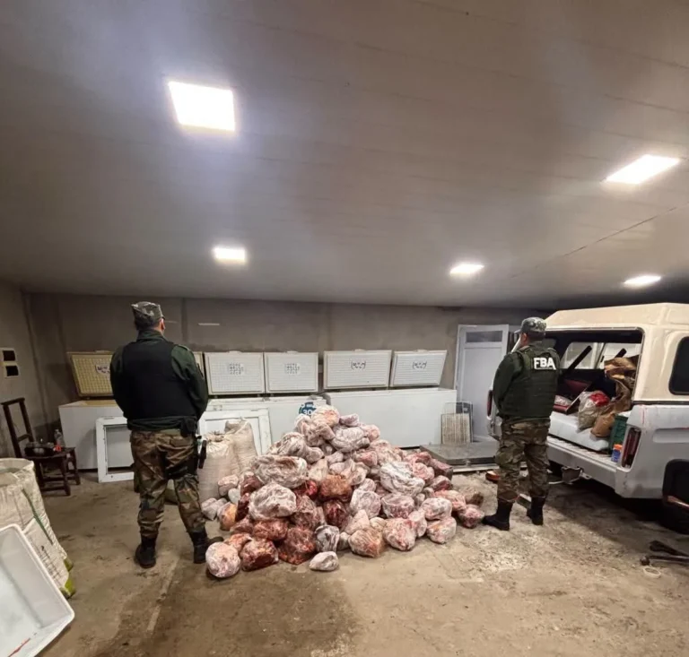 Autoridades de Lobería confirman hallazgo de más de 1.000 kilos de carne en presunto frigorífico clandestino