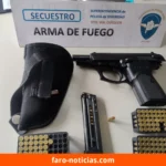 Detención en la Ruta 86 de Quequén por portación ilegal de arma de fuego