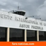 Evacuación preventiva del Aeropuerto Astor Piazzolla en Mar del Plata por valija y mochila abandonadas