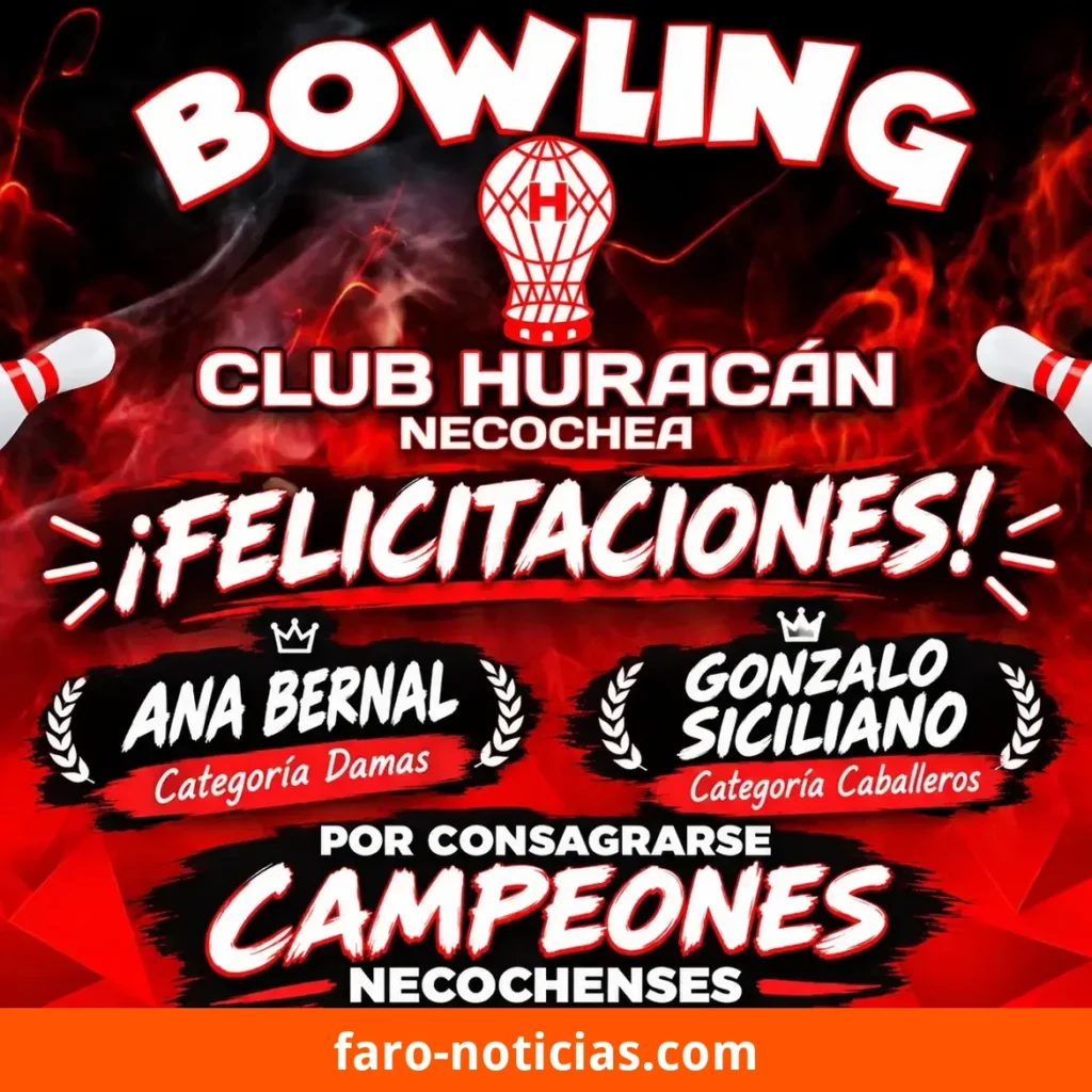 Bowling necocheano: los campeones se preparan para el Campeonato Argentino